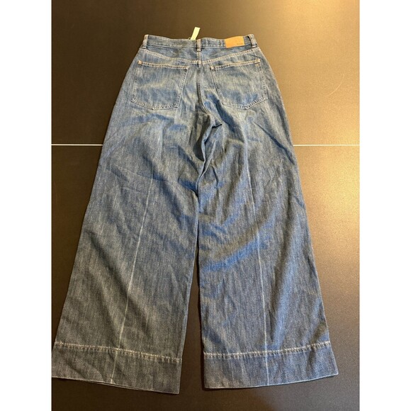 NWT Madewell Curvy Superwide-Leg Jeans 30 High Rise Wide Leg Baggy Denim Blue - Picture 9 of 12
